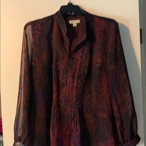 Coldwater Creek Blouse Multi-Colored Plus-Size 2X